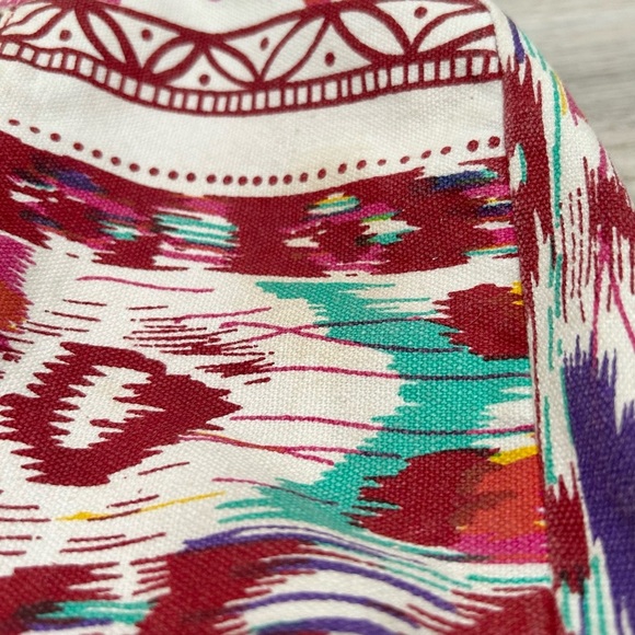 Trades Of Hope Leather Canvas Small Crossbody Purse Adjustable Strap Brown Boho - Picture 9 of 9